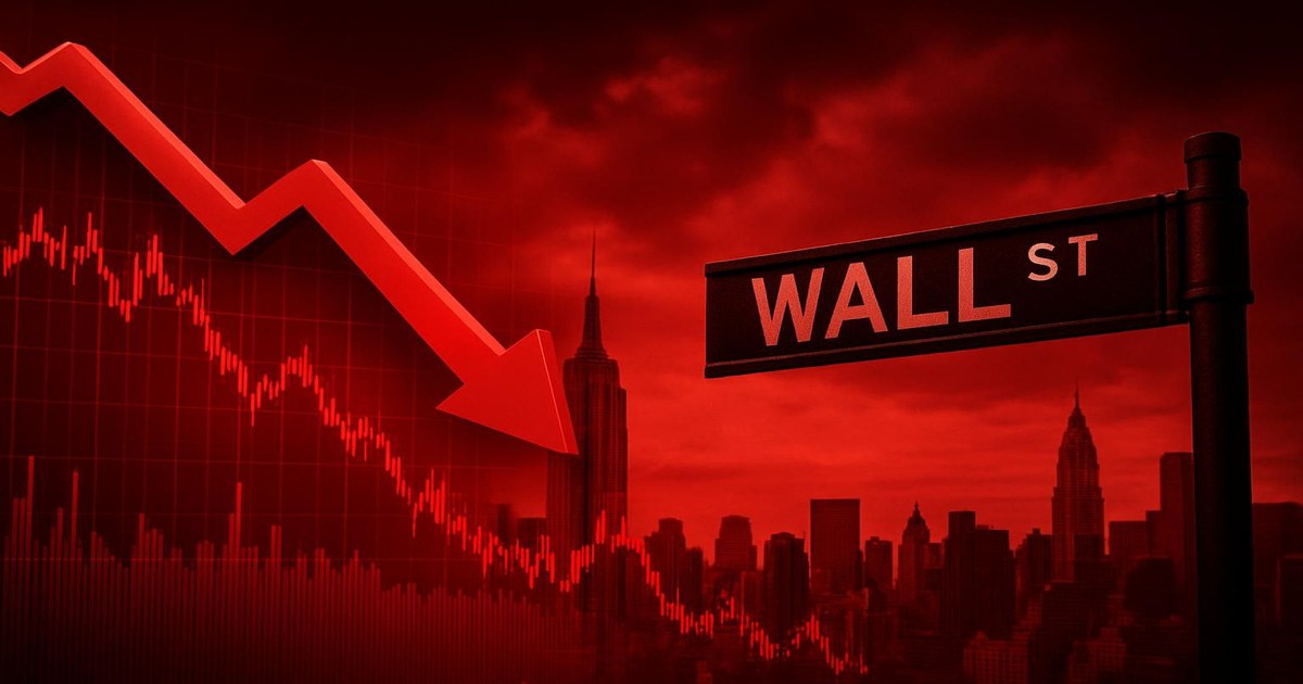 In rosso Wall Street