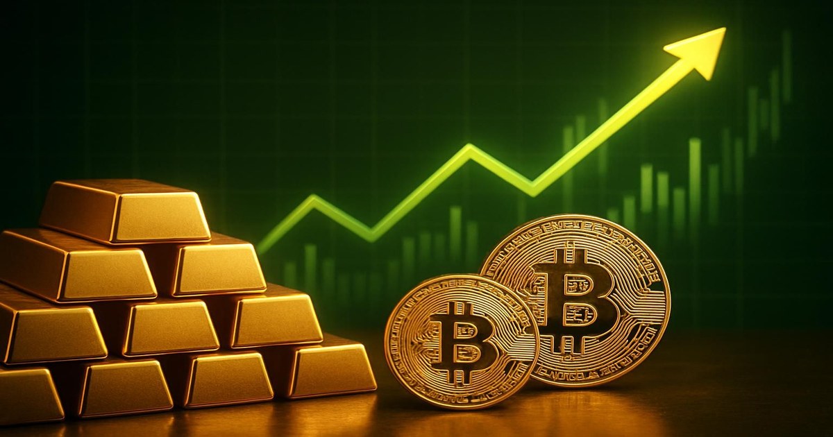 Oro e Bitcoin in crescita